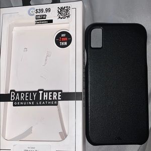 case-mate Accessories - iPhone XR black leather phone case brand new case-mate Accessories - iPhone XR black leather phone case brand new